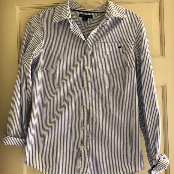 Tommy Hilfiger pinstripe button down shirt - Picture 1 of 1